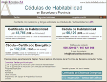 Tablet Screenshot of habitabilidadcedula.es